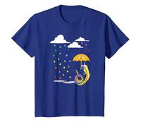 Adventure Time Lady in The Rain T-Shirt, Enfant, Bleu Royal, 8 Ans