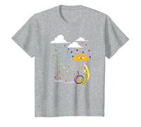 Adventure Time Lady in The Rain T-Shirt, Enfant, Gris Chiné, 2 Ans