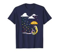 Adventure Time Lady in The Rain T-Shirt, Homme, Bleu Marine, L