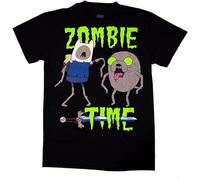 Adventure Time with Finn and Jake Zombie Time T Shirt Black L