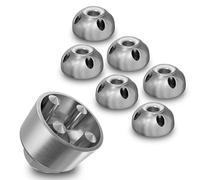 Adventure Xperience - Écrous antivol M6, M10, M12 - 6 Écrous, 1 Noix - Acier inoxydable - 3 Pièces - Hexagonal - ISO Metric - Classe 6H - 1mm - Automatisme - V2A