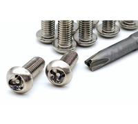 Adventure Xperience Y-Torx Vis de sécurité, en acier inoxydable, à tête bombée, Torx avec trou, kit de vis avec embout, vis antivol V2A, anti-manipulation M4, M5, M6