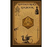 Adventurers Logbook Hardcover | A5 DnD Notebook Multipurpose | For Campaign Roleplaying Games And More | Adults Teens Children Students | Office School Work University |