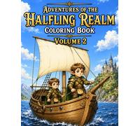 Adventures of the Halfling Realm Coloring Book Volume 2: New Fantasy Journeys with Magical Lands, Epic Battles, Dragons, and Legendary Creatures