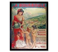 Advert Bourboule Mineral Water Landscape Cheru Wall Art Print Mur Encadré Décor 30 x 41 cm
