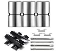 Adviace Pièces de gril pour Brinkmann 810-8411-5 810-1415-W 810-2415-W, grille de gril, plaque chauffante, brûleur et tube de transport de gril pour barbecue Brinkmann 810-8411-5