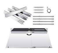 Adviace Pièces de rechange pour barbecue Charbroil 463344015 Advantage 4 brûleurs, G460-2900-W2 Bouclier thermique pour chambre de combustion de réservoir, brûleur, allumage, bouclier thermique et