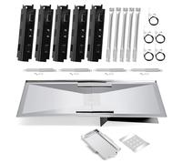 Adviace Pièces de rechange pour Charbroil 463230515 463230514 463239915 463230513 463230512 6 brûleurs, bac à graisse, brûleurs et tubes de transport pour Char-Broil 463230515 il Grill