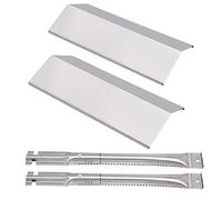 Adviace Pièces de rechange pour Nexgrill 820-0033, Megamaster 820-0033M, Master Forge 820-0033 Grils à gaz, brûleur principal et plaques chauffantes pour barbecue Nexgrill 820-0033 2 brûleurs