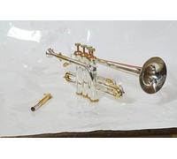 ADVIK Trompette Piccolo plaqué or et argent BB/A avec étui rigide et embouchure