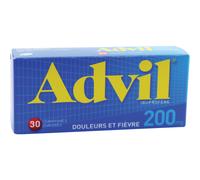 Advil 200mg Ibuprofène 30 Comprimés Enrobés