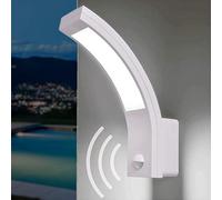 Adviti PIRYT LED 10W Lampe Exterieur Detecteur de Mouvement 800lm IP54 4000K Design Moderne Etanche (blanc)