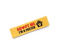 Advivio Manchon pour laisse Adopt Me I'm A Foster - Avec écusson d'identification à suspendre - Cadeau d'anniversaire pour propriétaire de chien