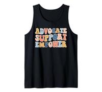 Advocate Support Empower Social Worker Graduation MSW Groovy Débardeur