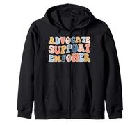 Advocate Support Empower Social Worker Graduation MSW Groovy Sweat à Capuche
