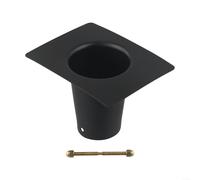 Advokingtap 1 adaptateur de gouttière en métal pour une connexion de drainage sans couture, accessoire de tuyau de descente résistant aux intempéries pour la maison, le jardin, la terrasse, la cour