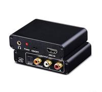 Advokingtap Adaptateur extracteur audio avec optique, coaxial, pour sorties RCA et 35 mm, prend en charge un taux d'échantillonnage jusqu'à 192 kHz pour les téléviseurs HD pour connecter analogique et