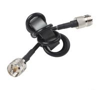 Advokingtap Anneau magnétique à ondes courtes EM-25 pour radio HF 830 MHz supprime le courant en mode commun réduit les interférences électromagnétiques M Male-M Interface femelle Noir ABS 200 W 4,5