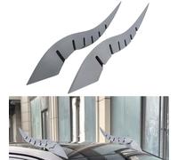 Advokingtap Autocollants 3D en ABS de style gothique pour décoration de toit de voiture Motif dragon pour SUV, berline et hayon Argenté