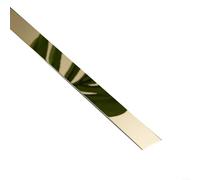 Advokingtap Bande de garniture décorative plate autocollante en acier inoxydable 5 m pour décoration d'intérieur de maison et d'hôtel (jaune)