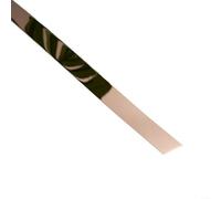 Advokingtap Bande décorative plate autocollante en acier inoxydable 5 m pour décoration d'intérieur de maison et d'hôtel (or rose)