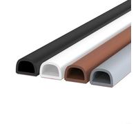 Advokingtap Bande d'étanchéité en silicone avec lignes de pression, résistante aux intempéries pour portes et meubles, bloque la poussière, les insectes, le bruit, la lumière, le vent, la pluie