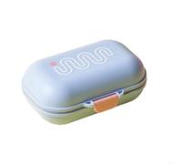Advokingtap Boîte à savon portable avec couvercle hermétique et tampon de drainage, porte-vaisselle en plastique étanche pour voyage, camping et maison, récipient à savon compact pour salle de bain ou