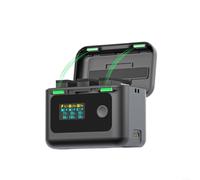 Advokingtap Boîtier de chargement de batterie multifonction pour DJI pour OSMO Action6, 24 W PD30 Compact ABS noir, portable de voyage