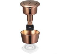 Advokingtap Bouton de chasse d'eau filaire à double rangée, ouverture de 20 à 60 mm, couvercle de réservoir avec double commande pour Fluidmaster PRO550UK et Skylo (or rose)