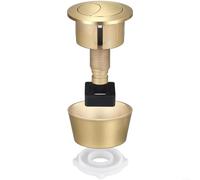 Advokingtap Bouton de chasse d'eau filaire à double rangée, ouverture de 20 à 60 mm, couvercle de réservoir avec double commande pour Fluidmaster PRO550UK et Skylo (doré)