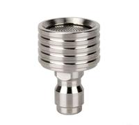 Advokingtap Buse de jet d'eau haute pression en acier inoxydable, avec raccord rapide de 6,3 mm, pommeau de douche pour nettoyage des pneus (0,3 mm)