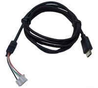 Advokingtap Câble de remplacement pour casque d'écoute USB-C avec connecteur plaqué or et prise jack 3,5 mm pour casques de jeu ROG Delta-S et Delta-S Animate 1,5 m
