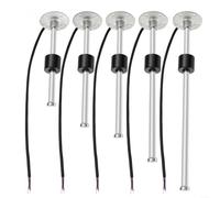 Advokingtap Capteur de niveau d'huile en acier inoxydable pour réservoir de carburant 240-33 Ohm 5 trous pour jauge de carburant et d'eau, pour mesure de l'eau ou du diesel (500 mm)