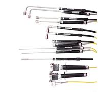 Advokingtap Capteur de température de type K Thermocouple portatif NR-81530 en acier inoxydable Large gamme -50 à 500 °C Réponse rapide Utilisation industrielle 1,5 m (NR-81532A)