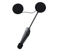 Advokingtap Casque de moto avec talkie-walkie intégré, interphone BT pour cyclistes, système de communication étanche en ABS, musique et appel mains libres