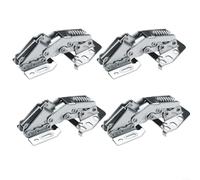 Advokingtap Charnières à ressort pour porte d'armoire, installation sans perçage, autobloquante, ouverture à 90 degrés, amortissement hydraulique pour camping-car, camion, bateau, maison