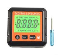 Advokingtap Compteur d'angle numérique avec base magnétique - Fixation sécurisée - Mesure relative - Verrouillage des données - LCD - Rapporteur portable - Inclinomètre pour le travail du bois