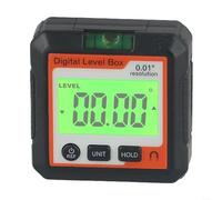 Advokingtap Compteur d'angle numérique avec base magnétique, fixation sécurisée, mesure relative, verrouillage des données, écran LCD, rapporteur portable inclinomètre pour le travail du bois, la