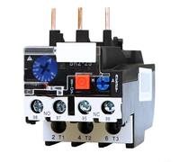 Advokingtap Contacteur de relais de surcharge thermique JR225 Courant réglable 3 pôles 1 A-10 A AC Protection du moteur IP20 Compensation de température Réinitialisation manuelle Plug-in (2,5-4 A)