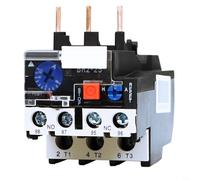 Advokingtap Contacteur de relais de surcharge thermique JR225 Courant réglable 3 pôles 1 A-10 A AC Protection du moteur IP20 Compensation de température Réinitialisation manuelle Plug-in (1,6-2,5 A)