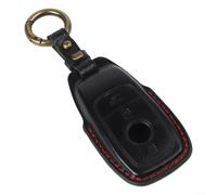 Advokingtap Coque de n cuir de vachette pour télécommande à 3 boutons de Mercedes-Benz E300 Noir