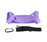 Advokingtap Coque de protection en silicone pour JBL Charge 6, avec cordon de suspension, souple et résistante aux chocs avec découpes précises, peau de haut-parleur pour voyage, camping (violet)