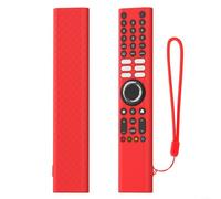 Advokingtap Coque de protection en silicone pour télécommande compatible avec Xiaomi XMRM-P3, protection intégrale antichoc et antidérapante (rouge)