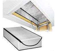 Advokingtap Housse d'isolation thermique pour porte de grenier - En aluminium de qualité supérieure - Isolation de trappe de grenier - 14 - Barrière ignifuge - Facile à installer - Économie d'énergie