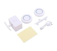 Advokingtap Interrupteur intelligent sans fil, bouton poussoir à distance longue portée pour un éclairage domestique pratique (hôte + 2 télécommandes)