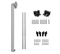 Advokingtap Kit de pieds de table télescopiques pliables réglables en alliage d'aluminium avec rails coulissants pour caravane, bateau, camping-car 53,3 à 91,4 cm