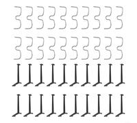 Advokingtap Kit de ramification d'arbres fruitiers 40 pièces avec 20 presse-branches noires et 20 extracteurs de type M, fil galvanisé et ABS, pour l'entretien des plantes de jardin