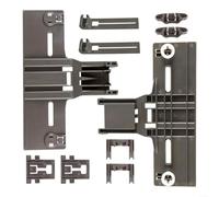 Advokingtap Kit de réglage de rack pour lave-vaisselle - Pièces de rechange pour panier supérieur, lot de 2 avec bras de réglage à clip et clips d'arrêt, compatible avec les modèles W10350376
