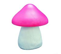 Advokingtap Lampe de jardin en forme de champignon à énergie solaire en résine décorative pour cour, patio, allée (rouge)
