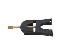 Advokingtap Lève-cordes pour violoncelle, 1 lève-cordes de violoncelle pour tailles 1/4-4/4, outil de montage de chevalet réglable avec dessus dentelé, plastique renforcé de fibres, noir, essentiel